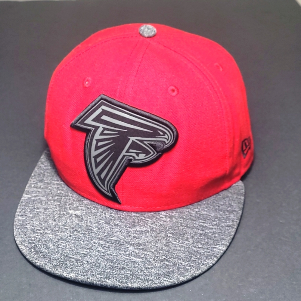 Falcons New Era red gray and black baseball cap